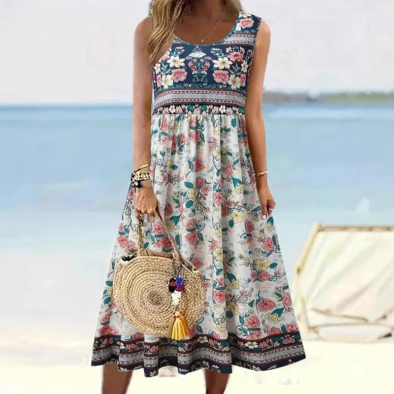 Vestă cu glugă fără mâneci de vară pentru femei, rochie casual imprimată