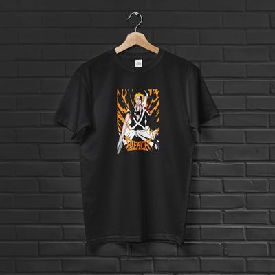 Ichigo Kurosaki T-Shirt Hohlmaske Seelenfänger Unisex Baumwolle Anime Manga Tee