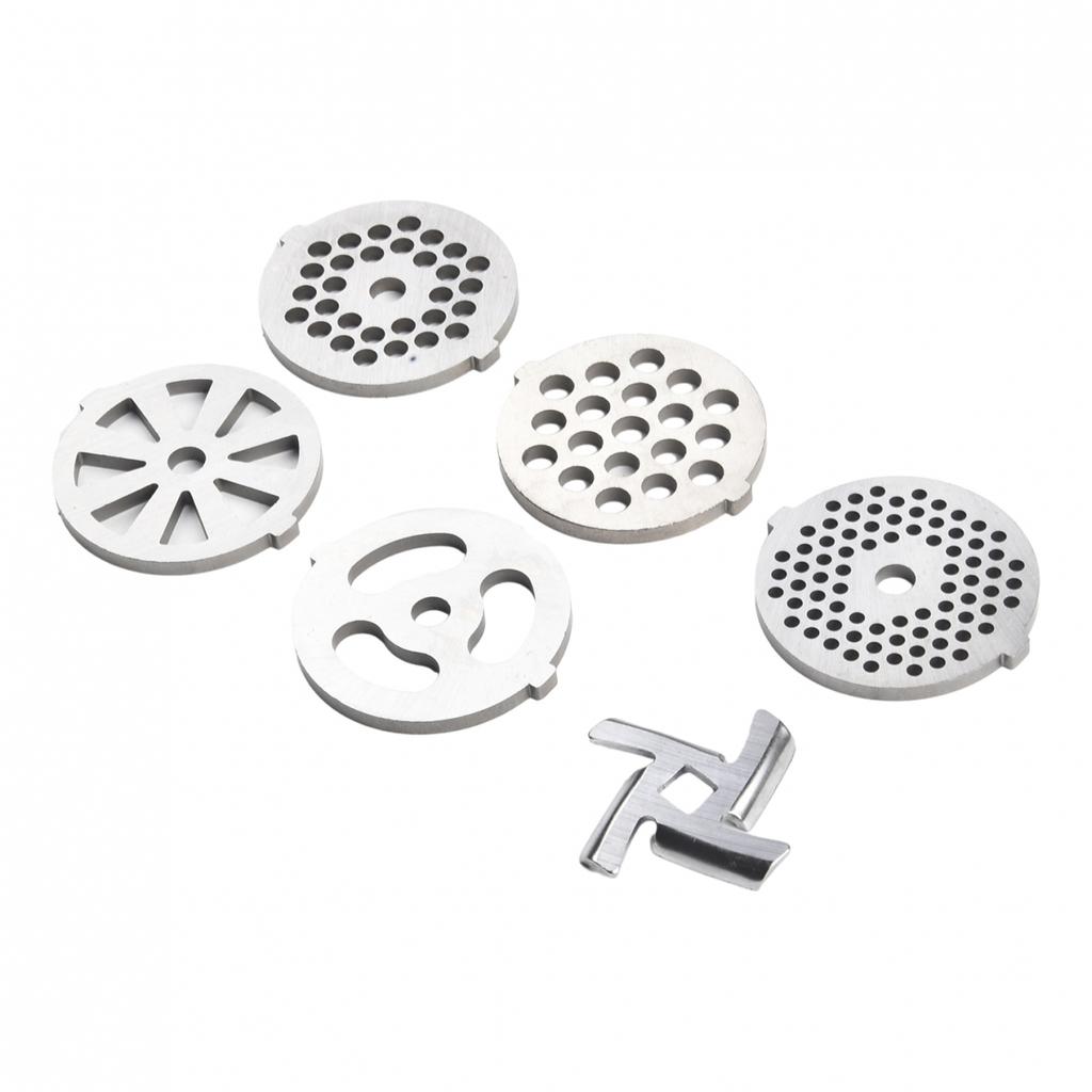 Kitchen Meat Grinder Tool Home 6pcs Mixer Kit Accessories Stainless Steel