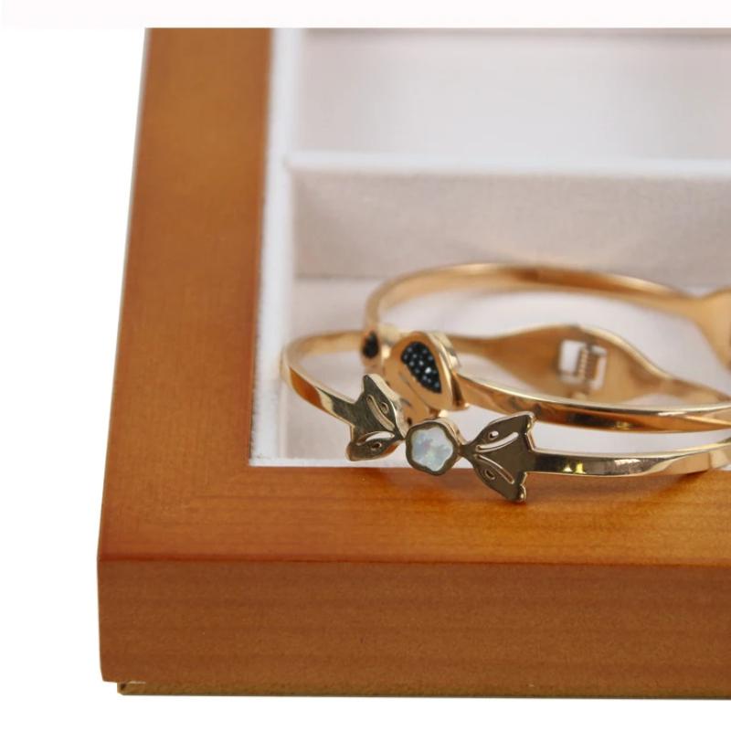 Schmucktablett Ring Ohrringe Display Requisiten Anhänger Armband Organizer Schaukasten Tablett Halskette Schmuck Aufbewahrung Display für Juwelier Ornamente Accessoires