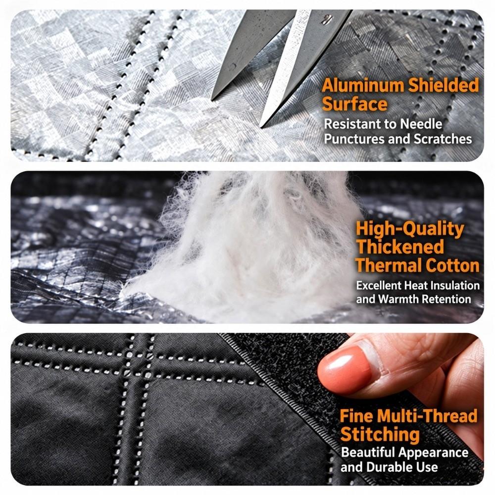 With Zipper Windproof Curtains Graphene Coating Cold Proof Curtains  Window Application