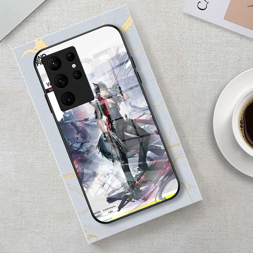 

Arknights Endfield Phone Case For Samsung S25 Edge Ultra 23 22 21 20 Ultra Plus S24 Fe A54 53 25 Glass Cover Samsung A25