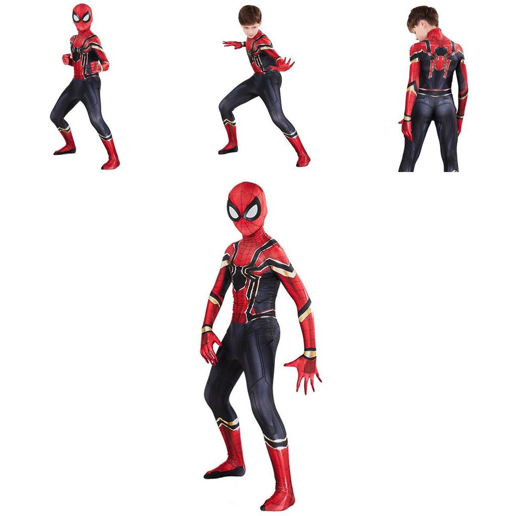 Iron Spiderman Suit Superhero Costume Cosplay Jumpsuit With Exquisite Workmanship