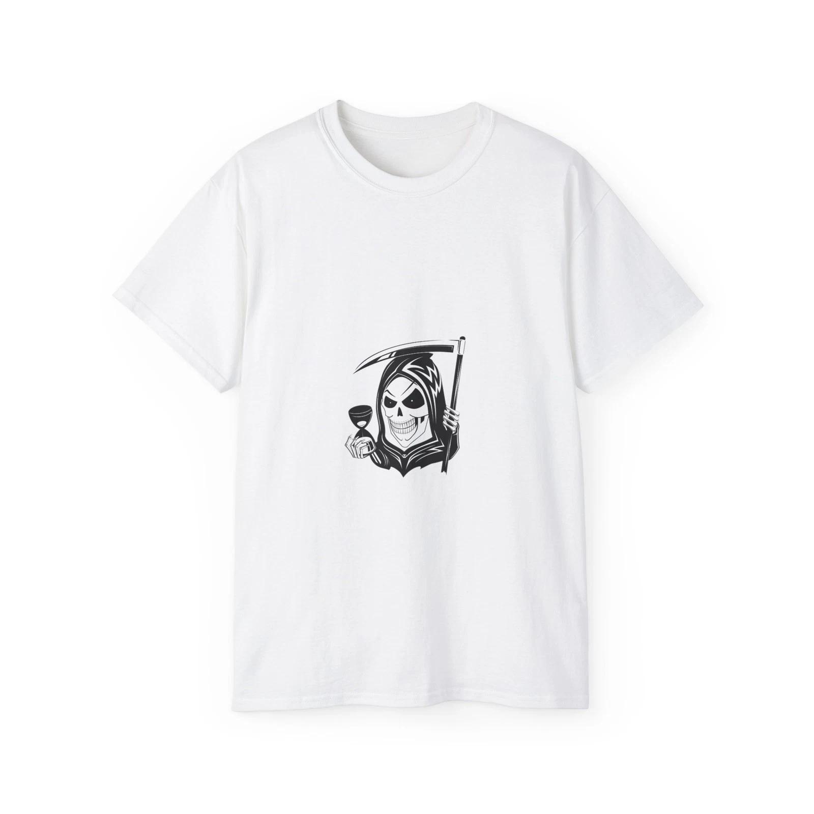 Skull Skeleton Halloween Reaper Horror | Custom Graphic T-Shirt 3XL
