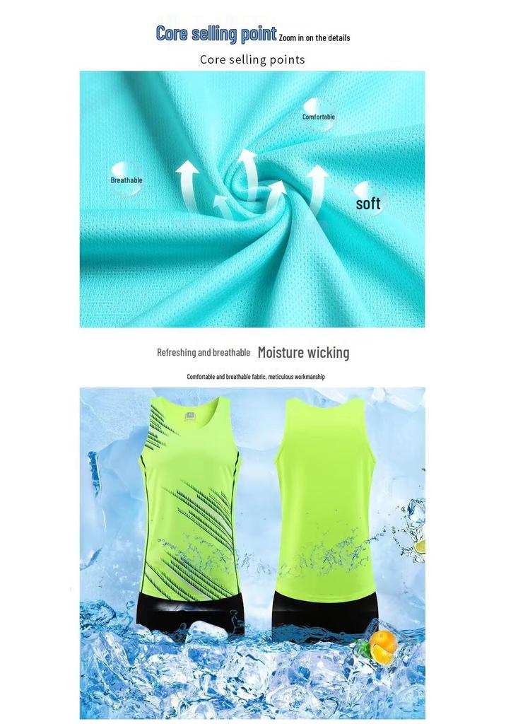 Abbigliamento da Corsa per Competizioni Sportive: Set di allenamento di atletica leggera per uomo e donna e pettorine per la maratona