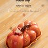 Pumpkin-Shaped Cheese Board Thanksgiving Table Orange Countertop Multi-Purpose Dish Halloween Ceramics Halloween for