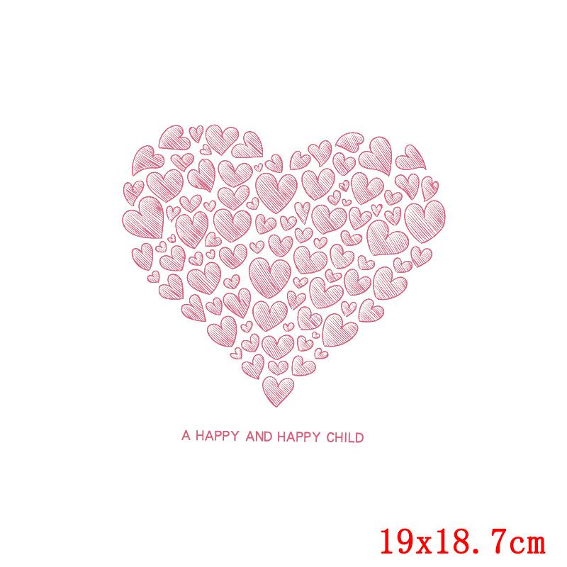 Flower Patch Thermo Sticker On Clothes Patches For T-Shirt Iron On Transfer For Clothing Letters Stripe Applique Thermal Decor