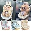 For Labubu Car Doll Safety Seat 15-17cm Cartoon Chair Model Car Seat Outlet Decor for Doll Car Interior Styling Birthday Gifts