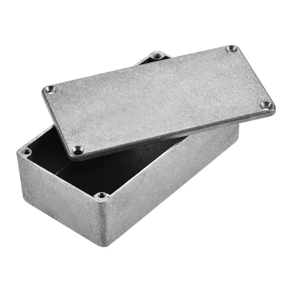Uxcell Stomp Box Pouzdro na kytarový pedál Efekt Box Pouzdro Stomp Hliník 122 mm x 66 mm x 39,5 mm