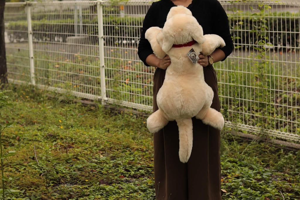 Yoshitoku Labrador Retriever Plush Large Toy, White,