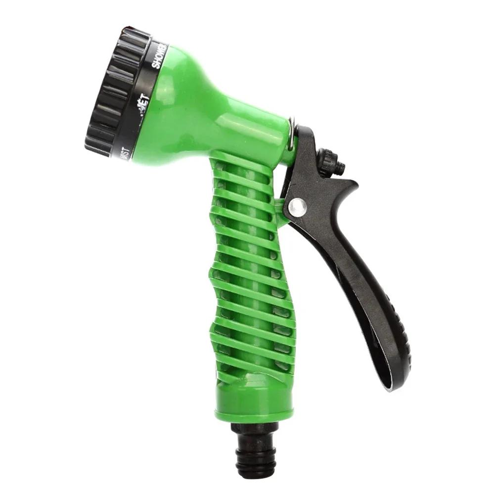Garage Garden Water Gun 7 Adjustable Modes Garden Sprinkler Hose Nozzle Irrigation Nozzle Water Sprayer for Garden Lawn Watering зелёный