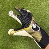 uhlsport Match Soccer GK Keeper Gloves Powerline Elite Flex Cut HN 1013014 01 8 Black x Gold x White