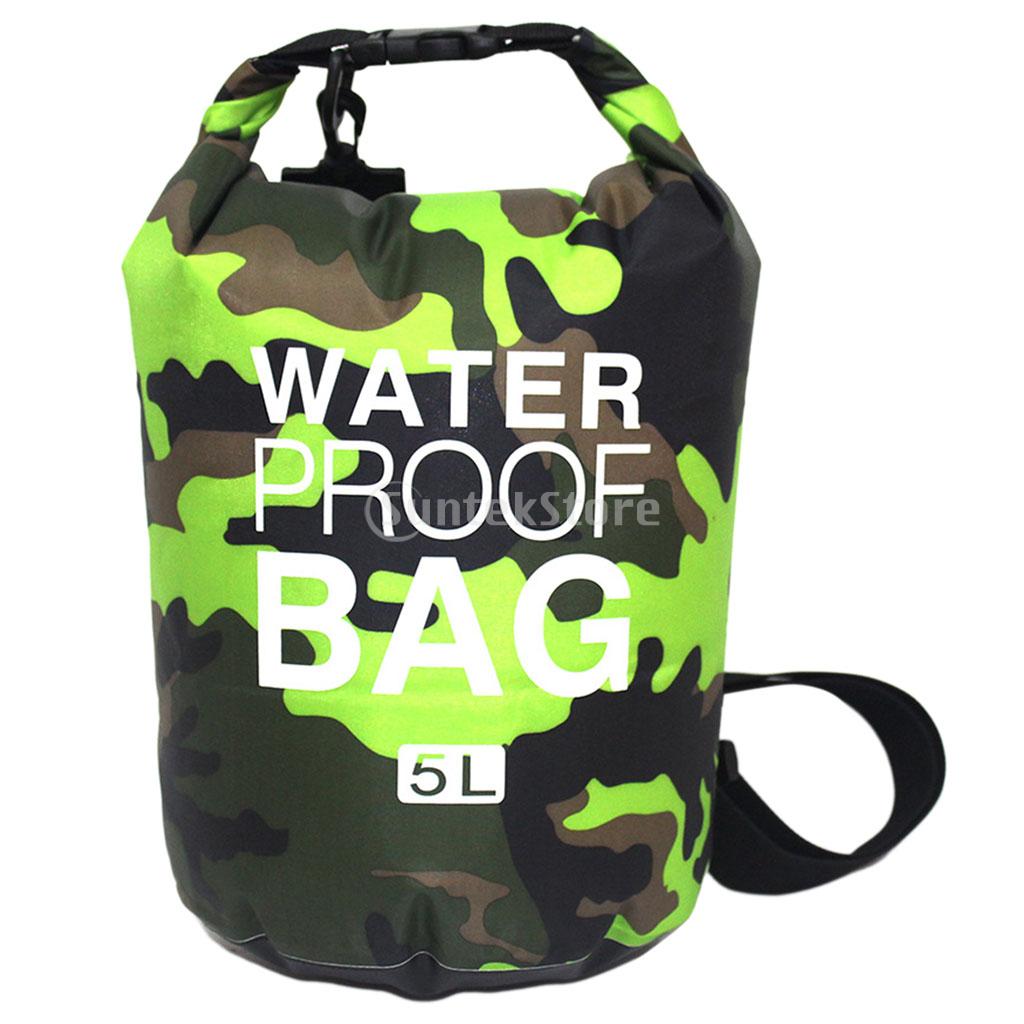 2L/5L/10L Waterproof Dry Bag Pack Sack Swimming Rafting Kayaking River Trekking Floating Sailing Canoing Boating Water Bag