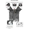 Halloween Hanging Grim Reaper Prop,Halloween Indoor & Outdoor Spooky Part Decorations,Light-emitting Sound Hanging Props Yard