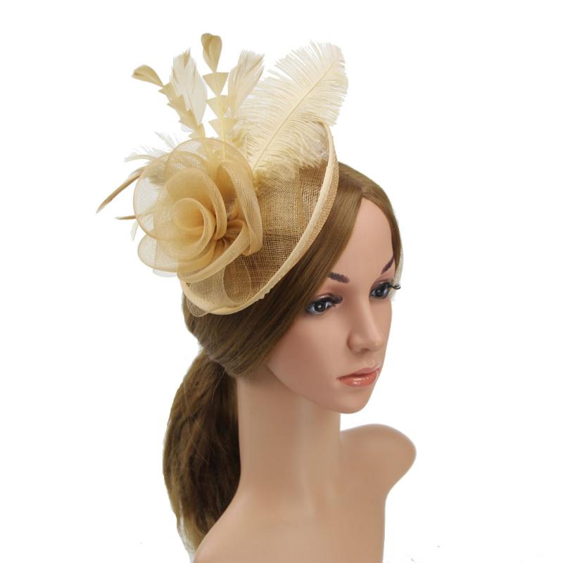 Kadın Aliceband Şapka Fascinator Kafa Bandı Düğün Bayanlar Günü Kraliyet Ascot Şapka