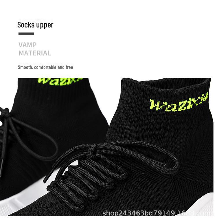 Lightweight Cross-Border Knitted Foam Rubber Socks Shoes for Couples - Stylish & Casual