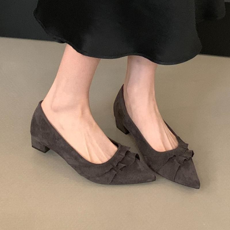 Designer 2026 New Women Heeled Shoes Elegant Pointed Toe High Heels Sandals Summer Chunky Party Shoes Woman Pumps Zapatos Mujer 35 серый 3130₽