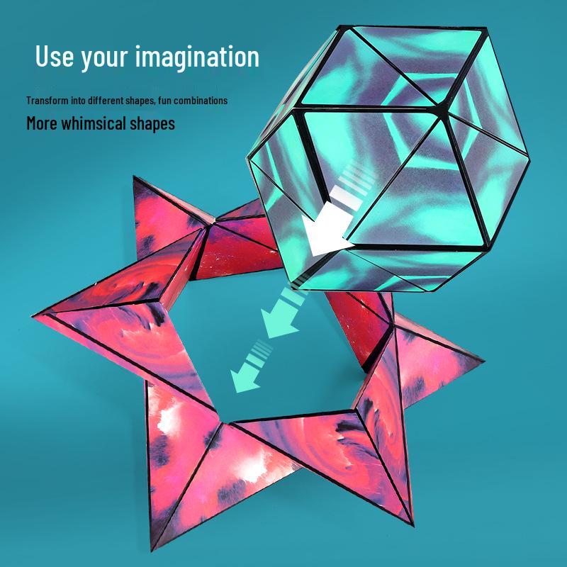 Cub Geometric Magnetic 3D - Jucărie Educativă pentru Copii și Ameliorator de Stres