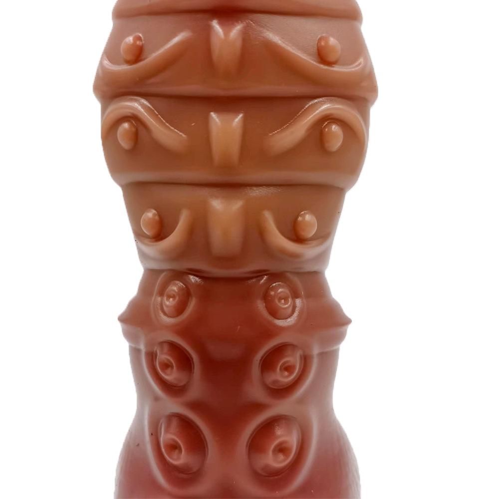 7cm Silicone Caterpillar Penis Sexy Octopus Tentacle Particles Female Masturbation Dildo Soft Simulation Penis