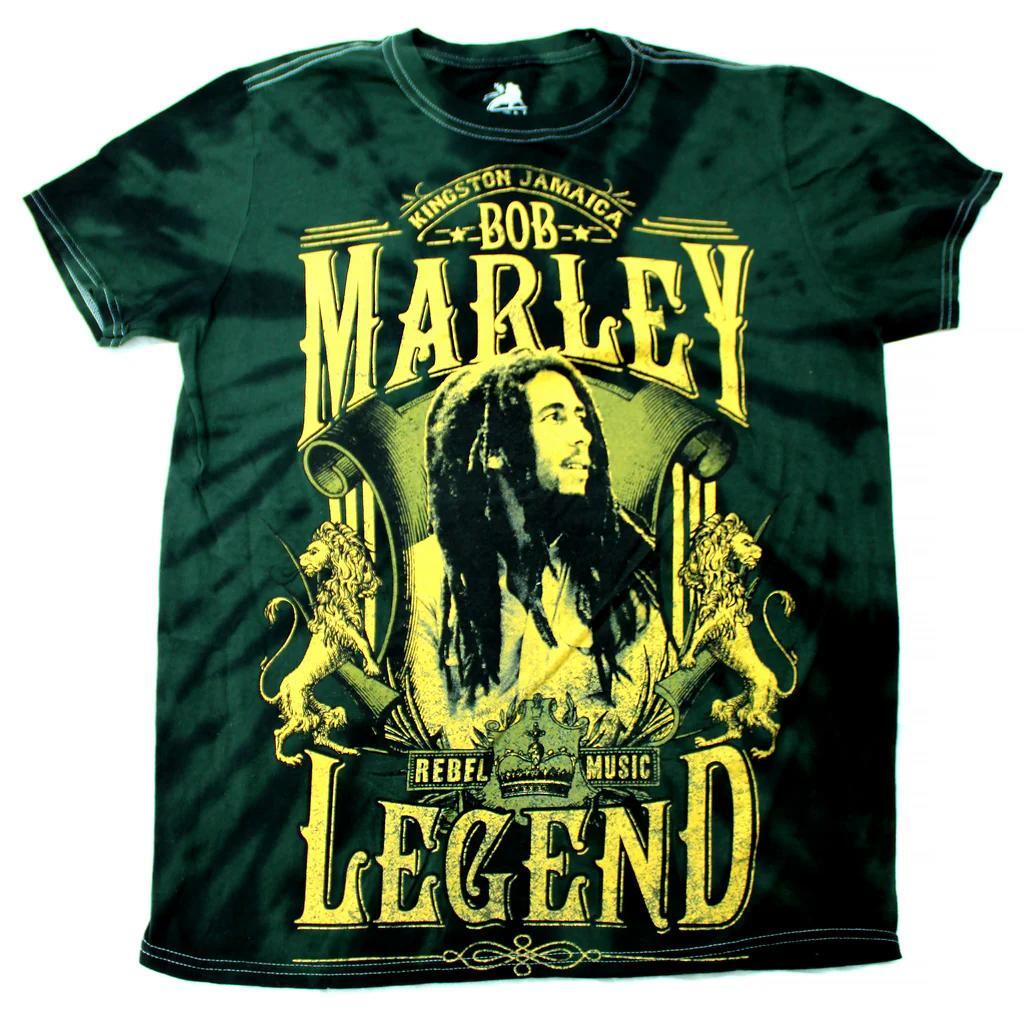 Bob Marley Kingston Jamaica Rebel Music Tie Dye T-shirt - M XXXL