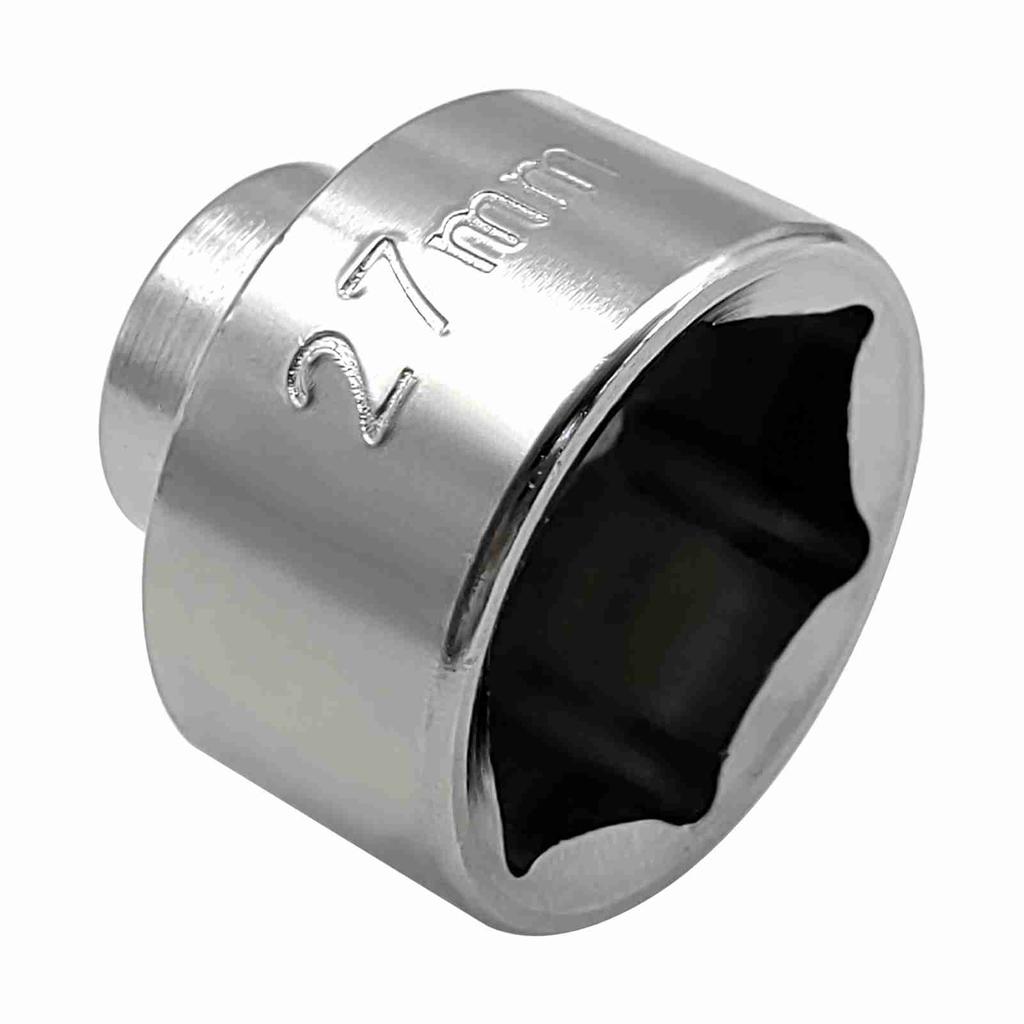 27mm Low Profile Oil Filter Wrench, 6 Point Socket Replacement for Mercedes Benz A Class, Mini, Kia, Nissan, and Others