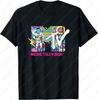 MTV Retro Bubble Art Vintage Mond Unisex T-Shirt Lustiger Astronaut Kreativ Trendig Doodle Stil Grafik Erwachsene Baumwolle Rundhals Oberteile