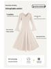 Women's Slim-Fit V-Neck Long Dress - New Autumn/Winter Cotton Base Layer