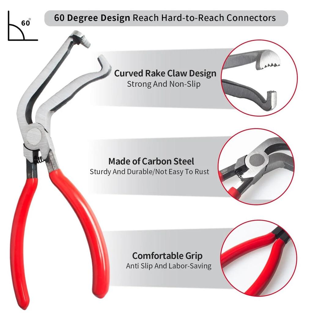 Multifunction Car Electrical Disconnect Pliers Connector Separator Tool for Oil Pipe & Automotive Wiring Repair