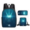 2021 Godzilla Wars King Kong School Bag Three-Piece Combination Set Primary And Secondary School Students Printed Backpack Cartoon School Bag