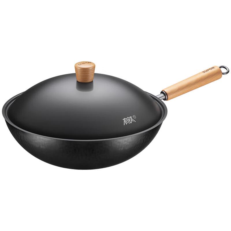 Supor Coating-Free Refined Iron Non-Stick Wok