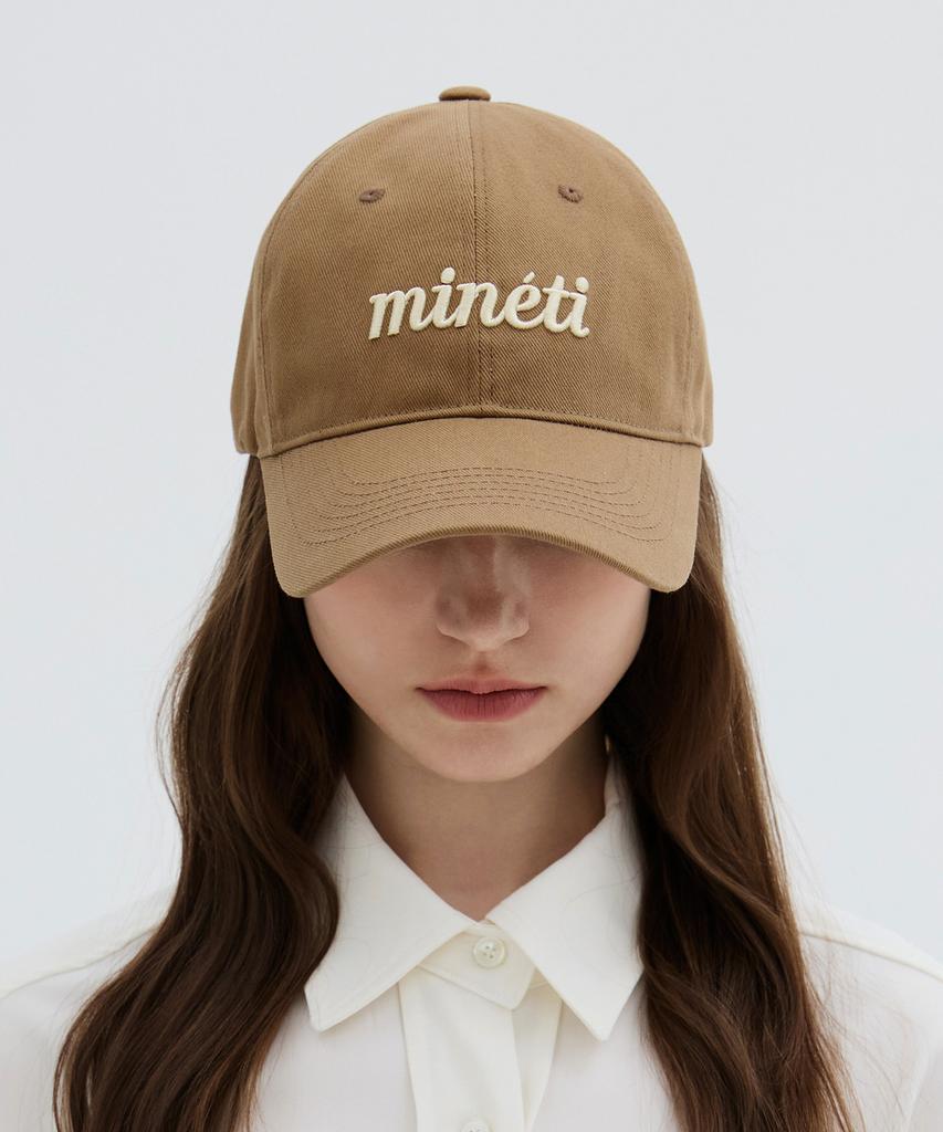 Mineti Cotton Lettering Ball Cap Y 10425 Mt