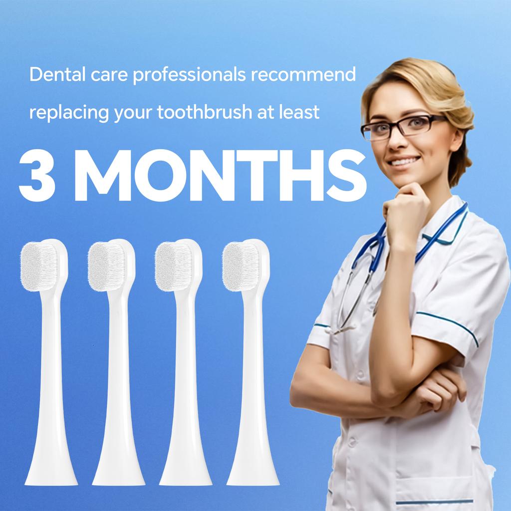 Ultra Soft Small Brush Heads Compatible with Philips Sonicare Electric Toothbrush for Sensitive Teeth Gums Refill 4100 5100 6100