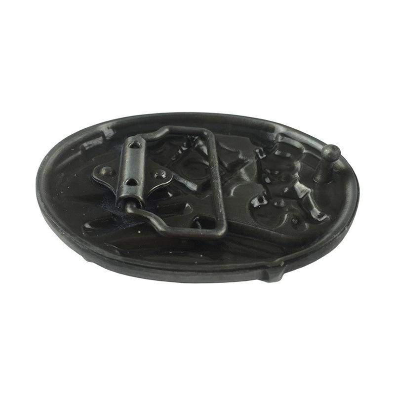 American Western Cowboy Retro Men's Oval Belt Buckle: Smooth Fashion Trend