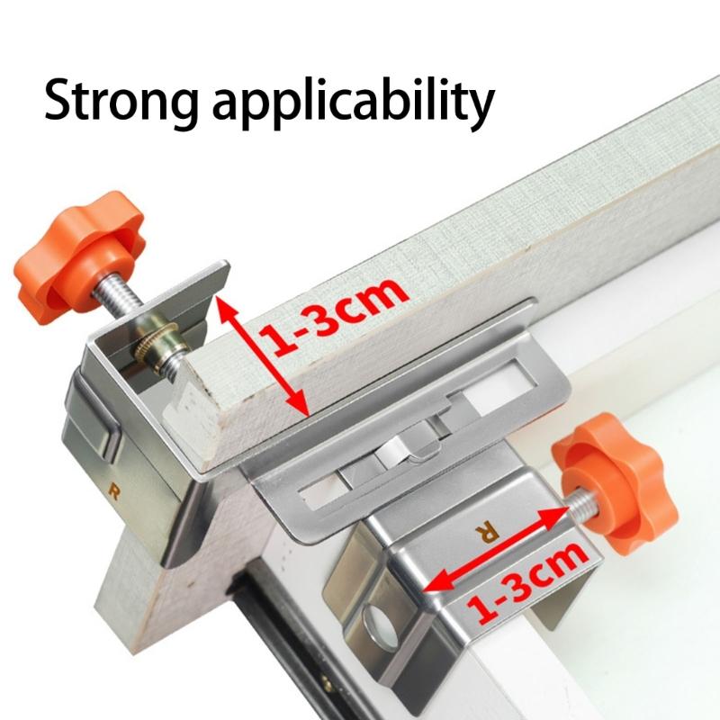 Double Pack Sturdy Stainlesses Steel Drawer Reinforcement Brackets Easy Fastening Clip Accessory for Wood Cabinets