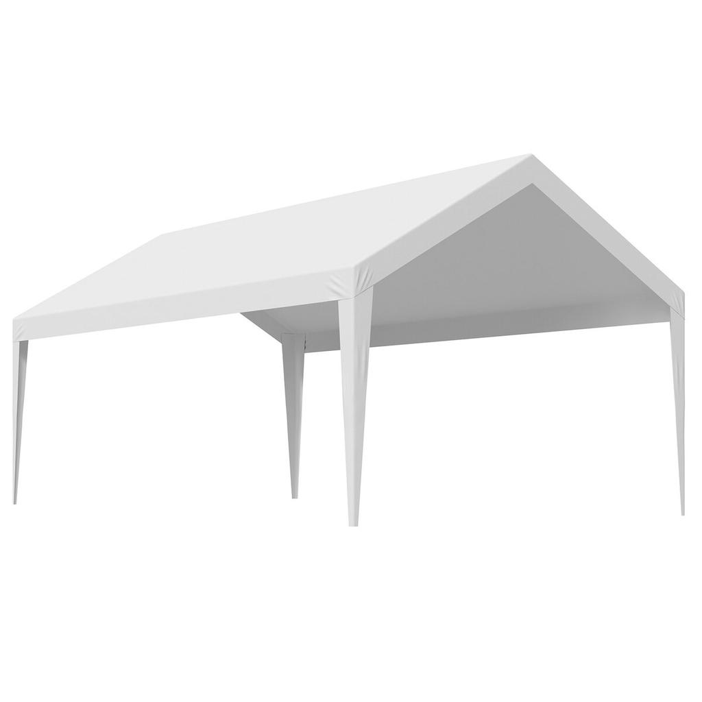 Carport Replacement Canopy, 3.6 X 6 M Potable Garage Tent Top Tarp, UV-Resistant & Waterproof Car Shelter Tarp, Heavy Duty Car Port Cover with Ball