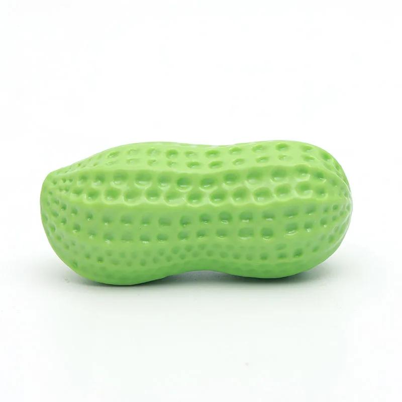 

Squeaky Peanut Dog Chew Toy for Aggressive Chewers Interactive Pet Toy for Teeth Cleaning and Anxiety Relief Durable Rubber XS