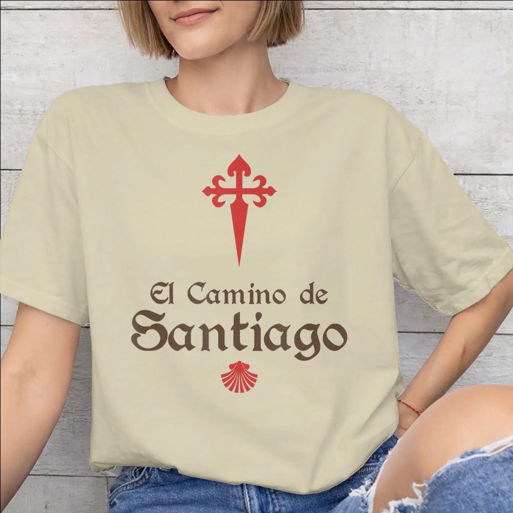 Men Women Camino De Santiago 2026 Shirt Pure Cotton Fashion TShirt Clothing Outfits