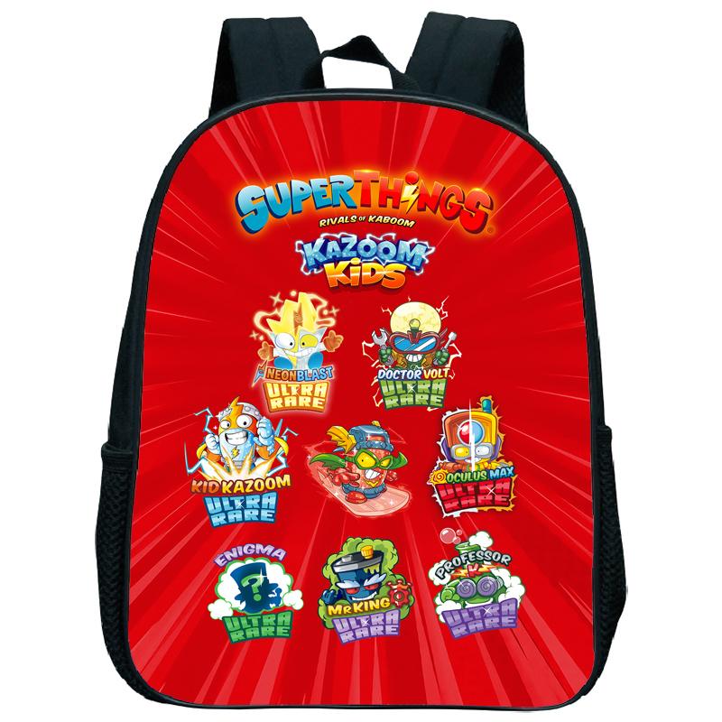 Superzings Kazoom Kids Backpack Children Kindergarten Schoolbag Super Zings 3-5 Years Old Boys Girls Cute Nursery Kids Bag