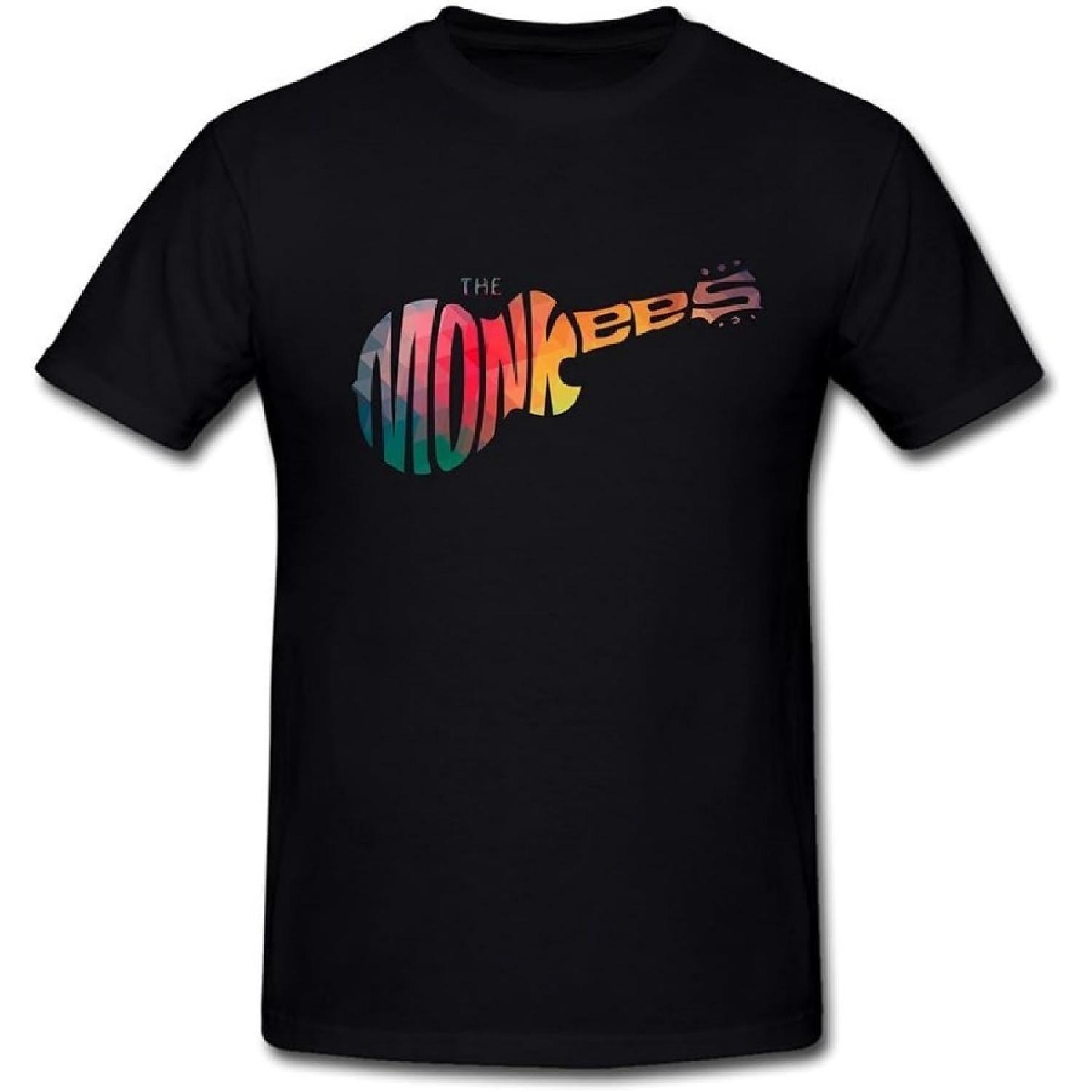 AmyArt Men s The Monkees Guitar Rock Band Logo T-shirt XL Black XXXXXL разноцветный
