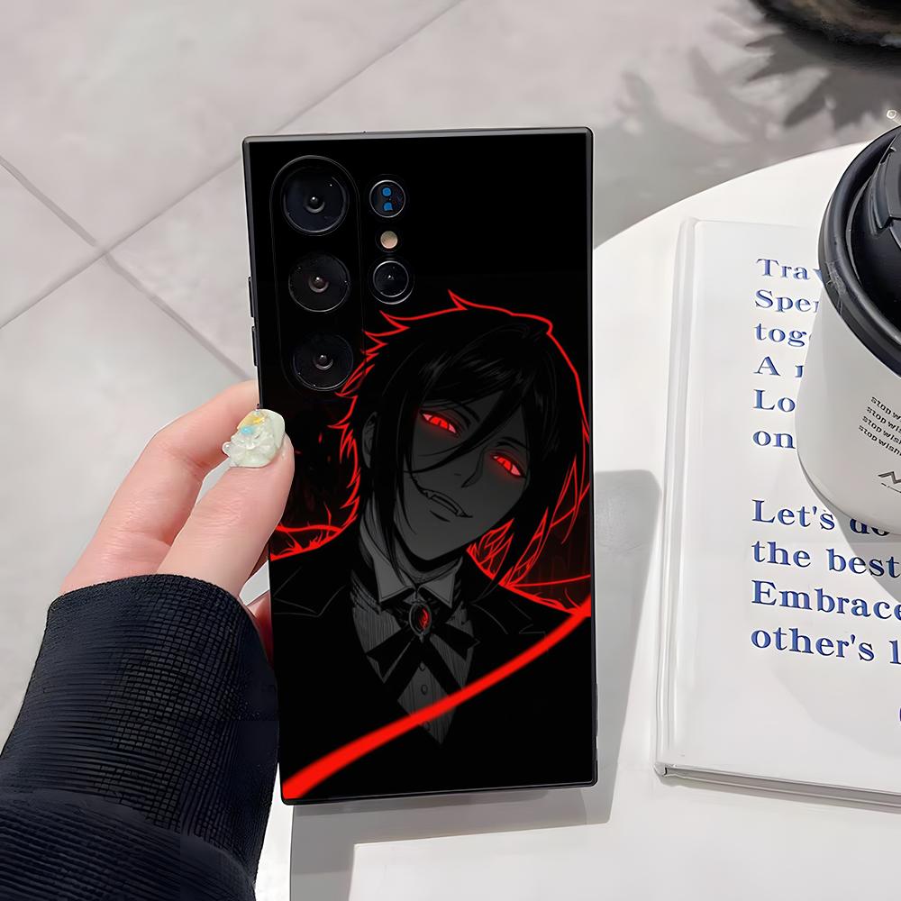 

Japanese Anime Black Butler Phone Case For Samsung S26 Ultra S25 Edge Ultra S23 S22 S21 S20 Ultra Plus S24 Fe Cover Samsung S25 Plus