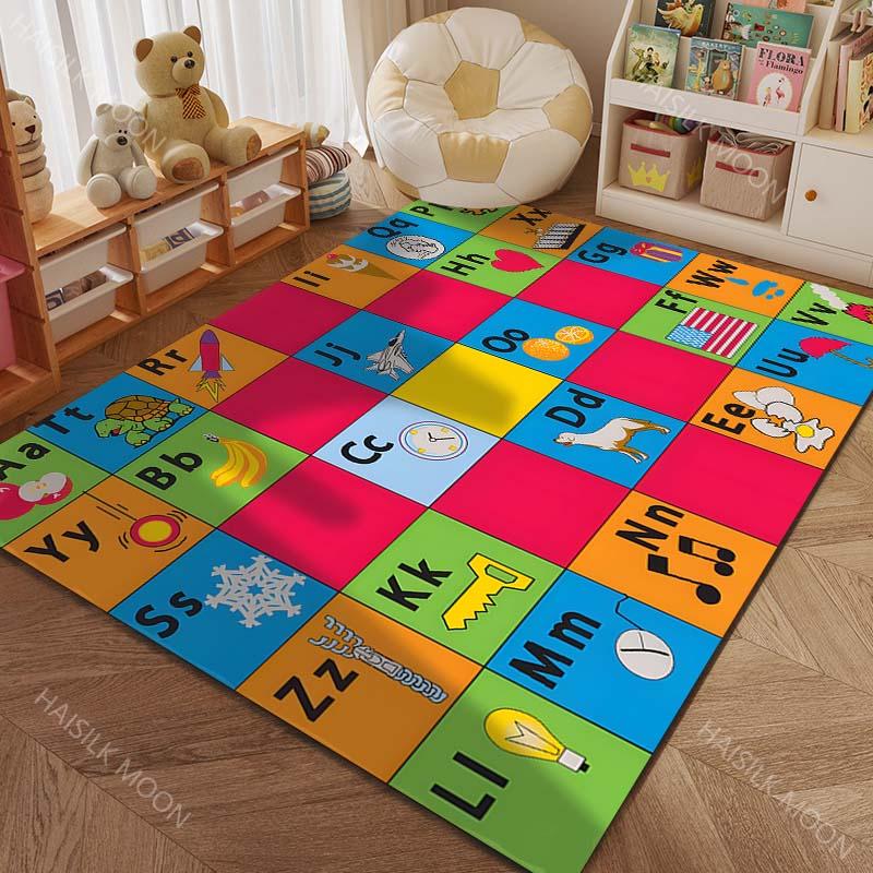 Early Childhood Education: ABC Letters Numbers Carpets for Living Rooms Bedrooms Doormat Decor Kids Play Home Area Rug Gifts