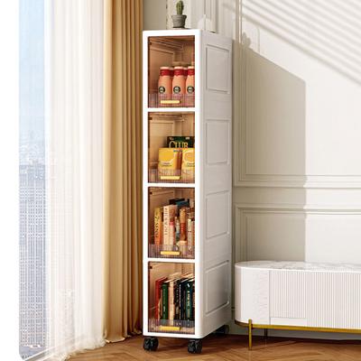 Foldable Storage Cabinet Bathroom Organizer Slim Cabinet Organizer Rack Pantry Cabinet Storage