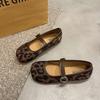Large Size Soft-soled Mary Jane Shoes Spring and Summer New Mori Buckle Belt Shallow Mouth Flat-soled Single Shoes Doudou Shoes