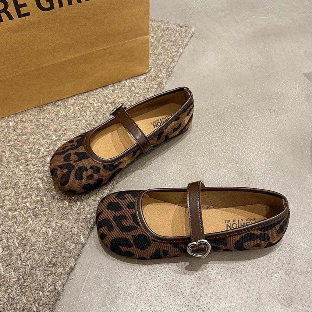 Large Size Soft-soled Mary Jane Shoes Spring and Summer New Mori Buckle Belt Shallow Mouth Flat-soled Single Shoes Doudou Shoes