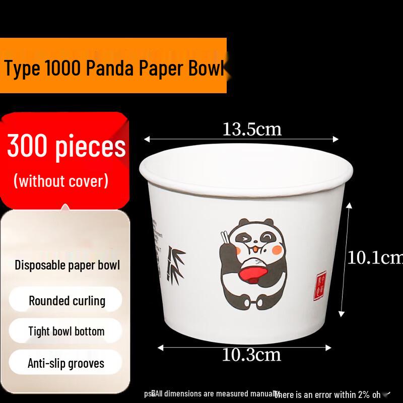 Homeglen Disposable Panda Paper Bowls