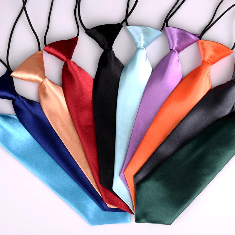 Barne slips uten stryk i svart for gutter og jenter - Skoleuniform og sceneklær