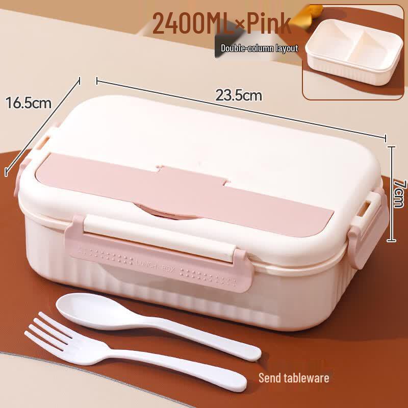ZISIZ Portable Plastic Heated Bento Lunch Box