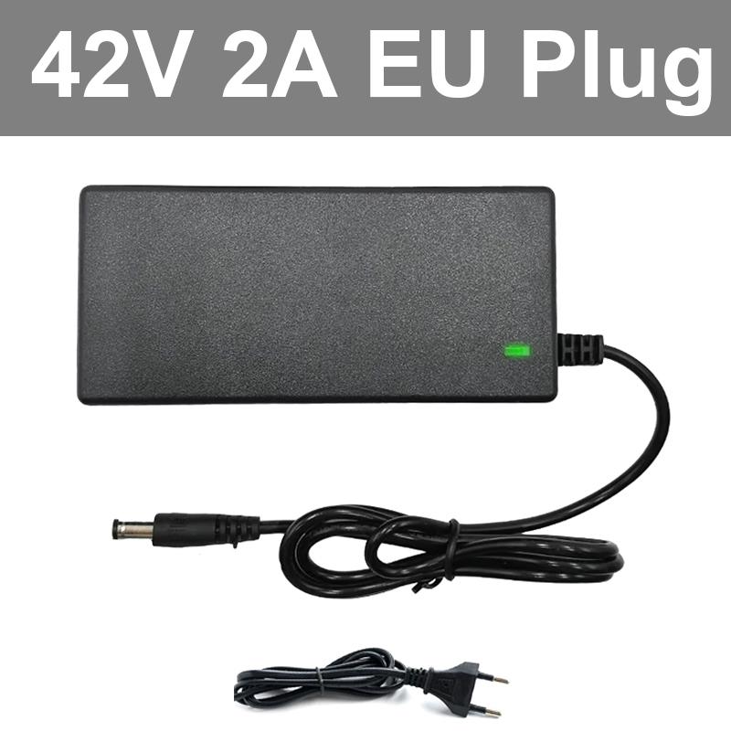 42V 54.6V 2A Electric Vehicle Charger DC 5.5mm Plug Power Adapter AC 100-240V Car Charger Battery Adapter Scooter Unicycle Charger