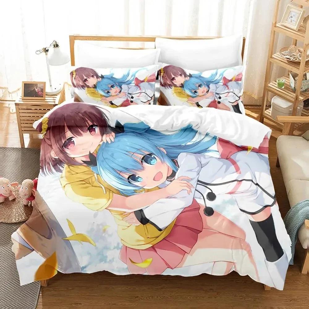 Anime Celestial Method Sora no Metho Bedding Set Duvet Cover Bed Set Quilt Cover Pillowcase Comforter king Queen Size Boys Adult