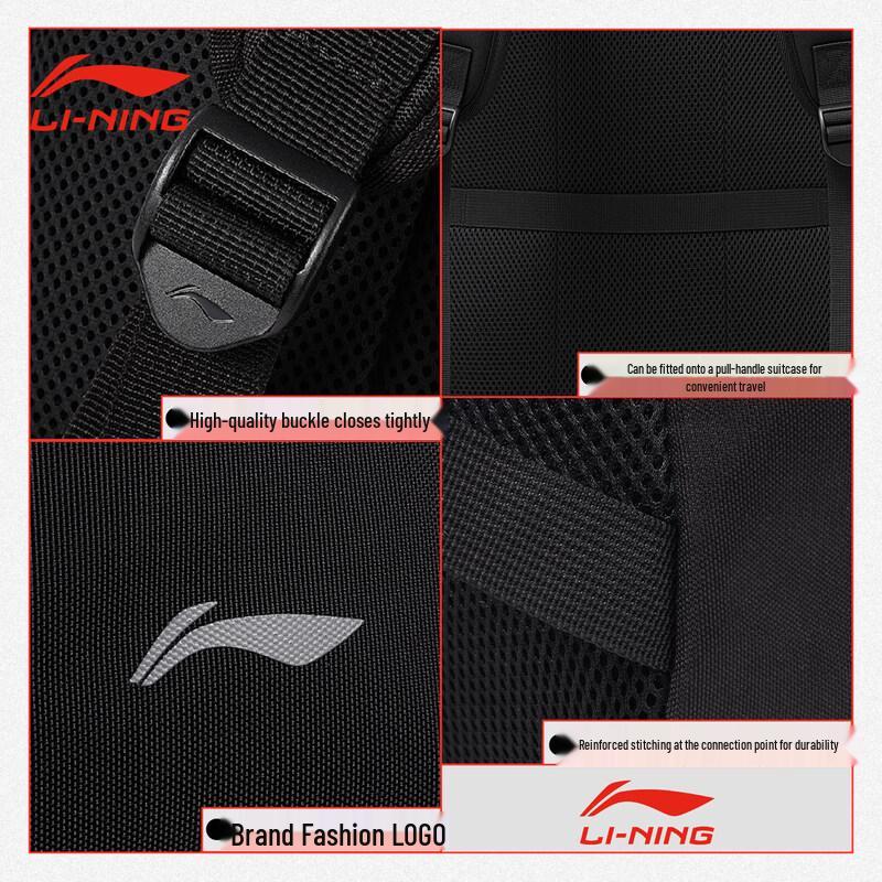 Li-Ning Lightweight Large Capacity School & Travel Backpack